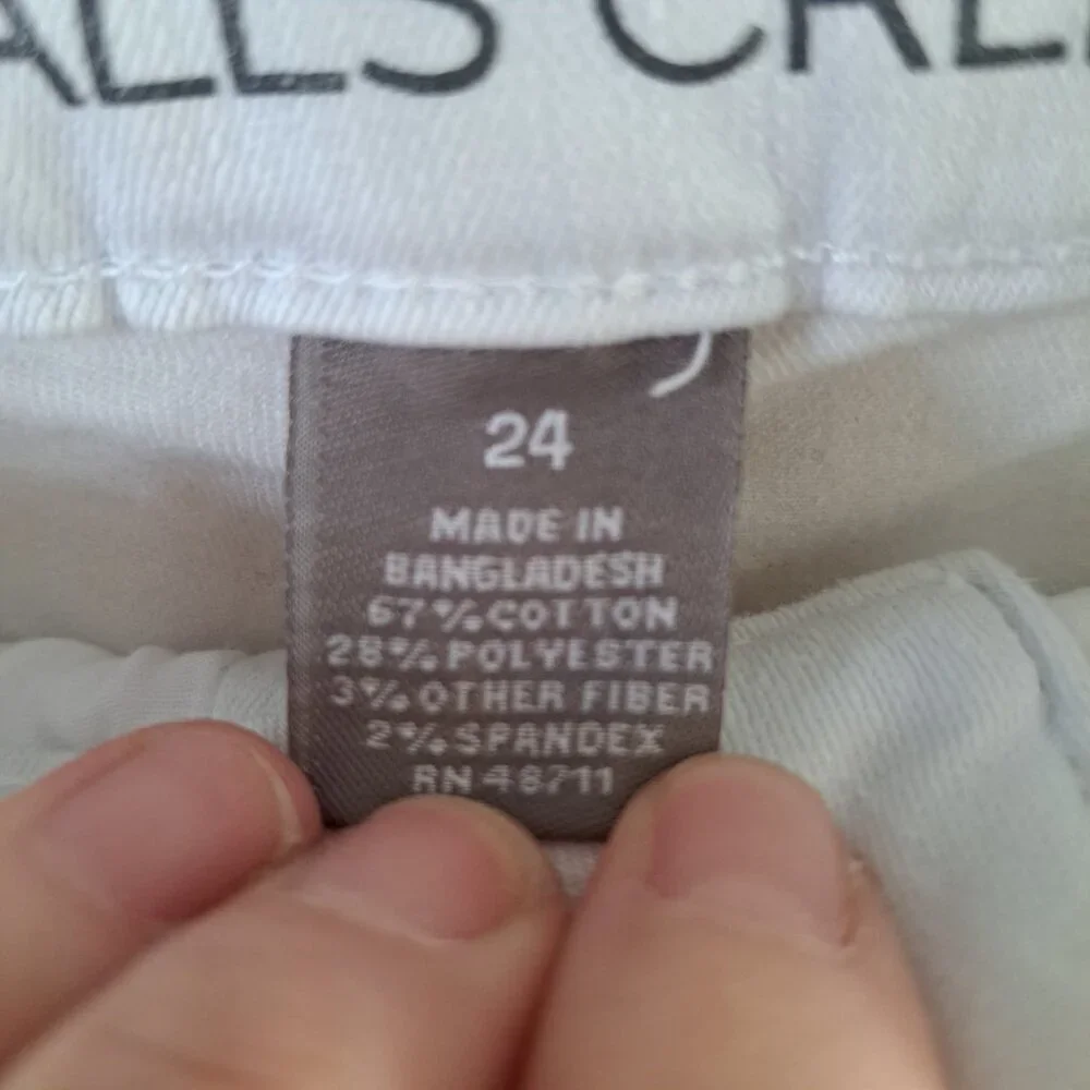 New Falls Creek Plus Size 24 White Pants Skinny Mid Rise Slimming Stretch... - Picture 4 of 10